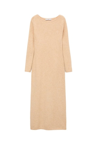 Robe midi maille - Marron