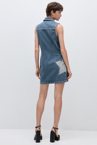 Robe en jean étoile - Bleu