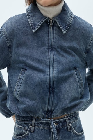 Blouson jean poches - Bleu