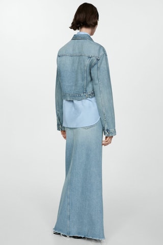 Blouson jean poches - Bleu