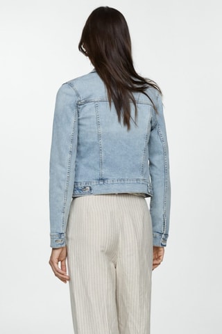 Blouson jean poches - Bleu clair