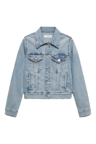 Blouson jean poches - Bleu clair