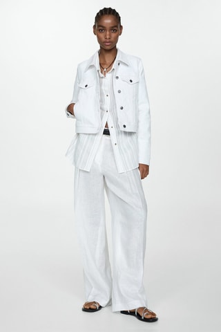 Blouson en jean - Blanc