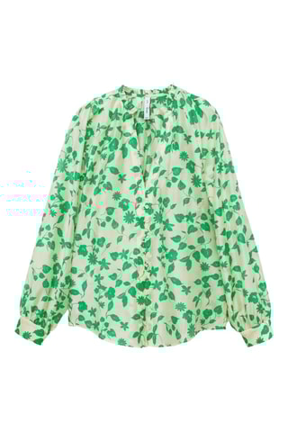 Chemise imprimée Lyocell - Ecru