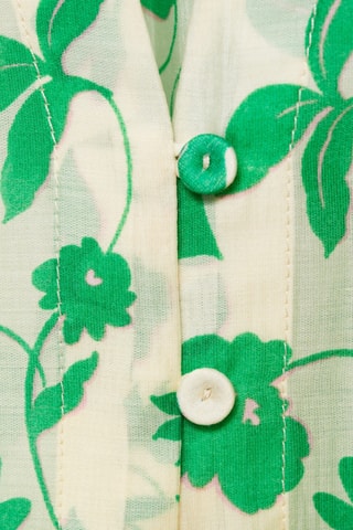 Chemise imprimée Lyocell - Ecru