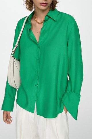 Chemise fluide lyocell - Vert