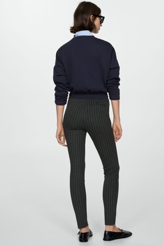 Legging taille haute rayures - Gris