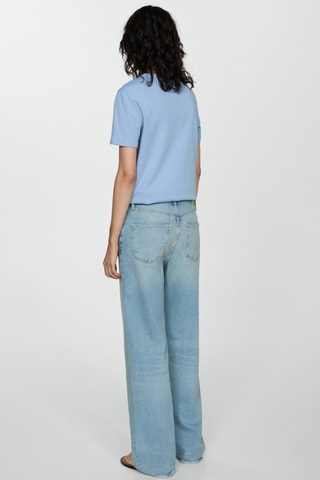 T-shirt coton manches courtes - Ciel