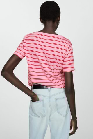 T-shirt coton manches courtes - Rose