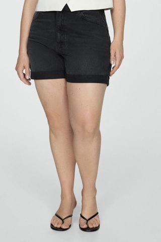 Short jean mom-fit - Noir