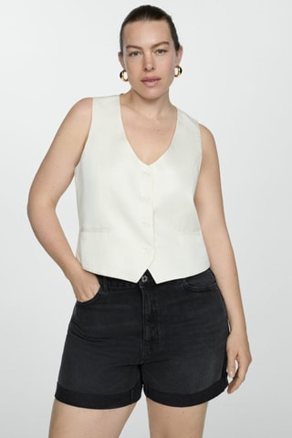 Short jean mom-fit - Noir