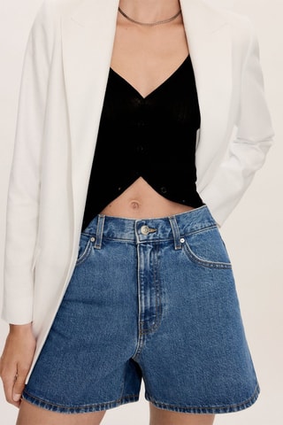 Short en jean - Bleu