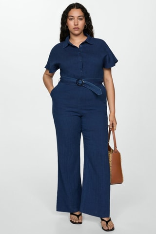 Combinaison avec ceinture - Bleu nuit