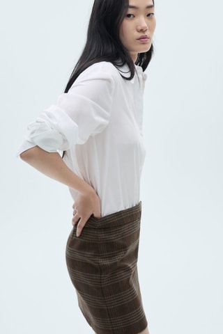 Robe courte combinée - Blanc