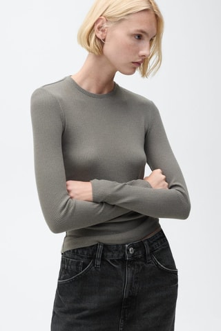 Jupe midi denim - Noir