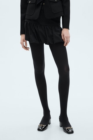 Minijupe boule volantée - Anthracite