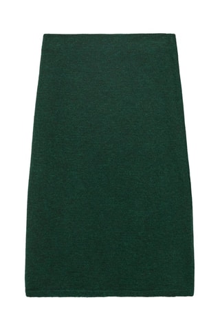 Jupe évasée maille - Vert