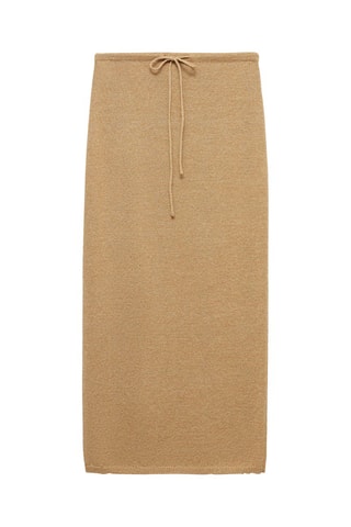 Jupe longue maille - Doré