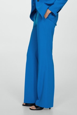Pantalon de costume wideleg - Bleu