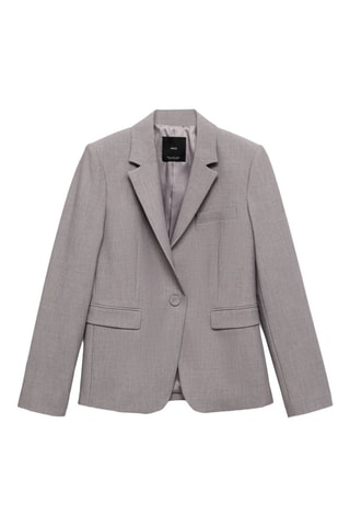 Blazer costume droit - Gris