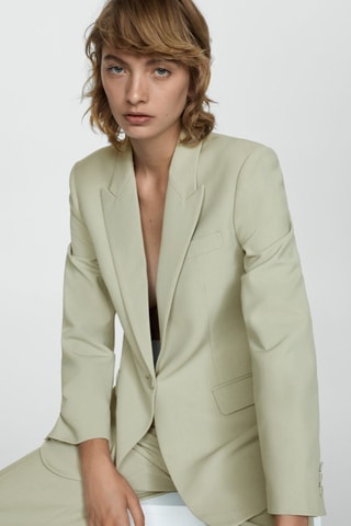 Blazer costume Lyocell - Vert clair