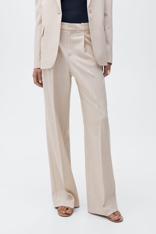 Pantalon de costume straight - Nude