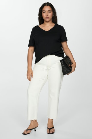 T-shirt coton manches courtes - Noir