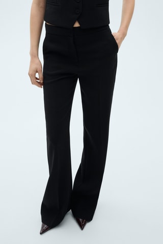Pantalon de costume wideleg - Noir