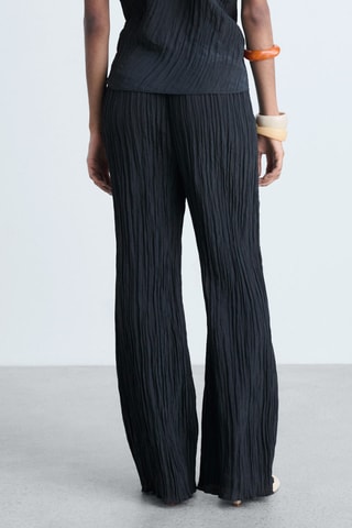 Pantalon droit plissé - Bleu