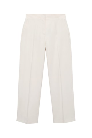 Pantalon droit costume - Ecru