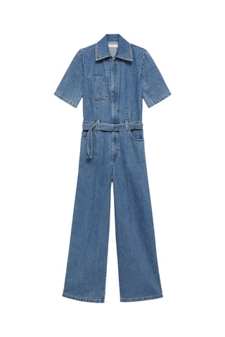 Combinaison jean ceinture - Bleu