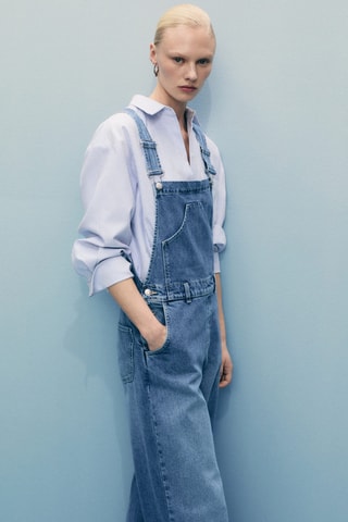 Salopette droite jean - Bleu