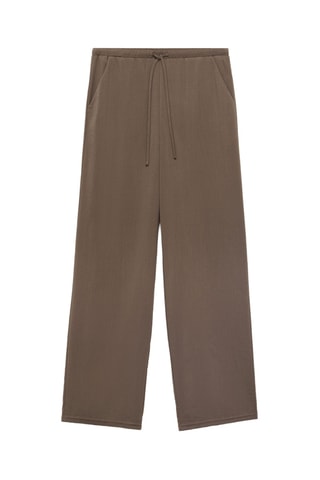 Pantalon droit nœud - Marron