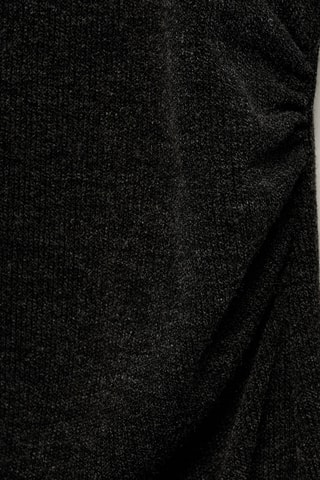 Robe drapée col roulé - Gris