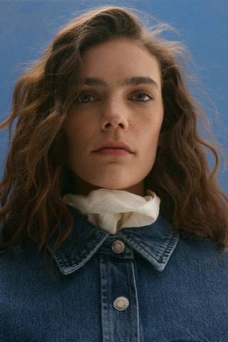 Surchemise en jean poches - Bleu