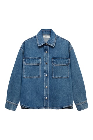 Surchemise en jean poches - Bleu