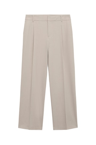 Pantalon droit pinces - Beige