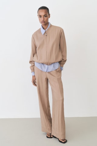 Veste bomber en lyocell - Marron