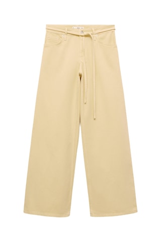 Jean wideleg taille basse ceinture - Blanc