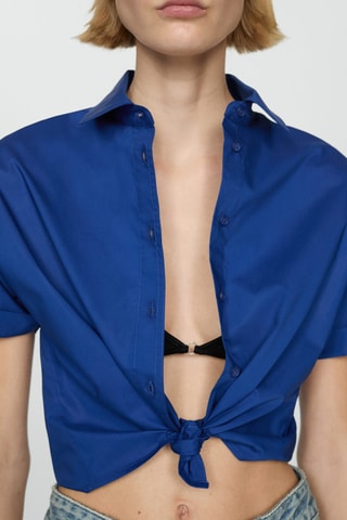 Tunique cropped - Bleu