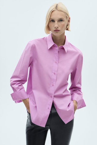 Chemise Lyocell boutons - Fuchsia