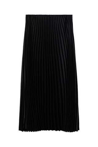 Jupe midi plissée - Noir