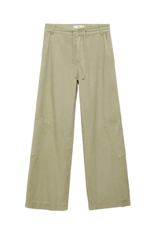 Pantalon Lyocell cordon de serrage - Kaki