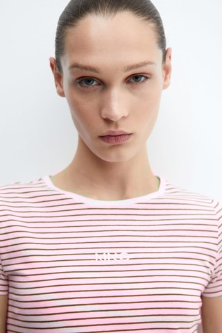 T-shirt logo en coton - Rouge