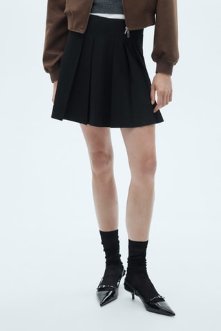 Jupe plissée - Noir