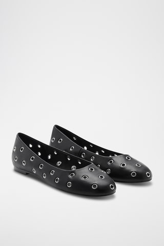 Ballerines perforées - Noir