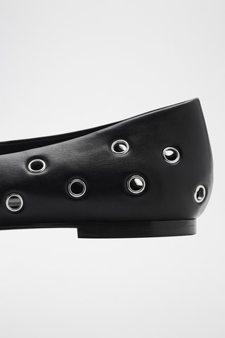 Ballerines perforées - Noir