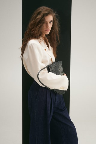 Jean wideleg pinces rinse wash - Bleu