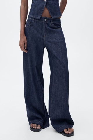 Jean wideleg taille normale - Bleu