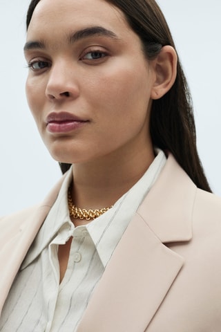 Blazer costume cintré - Gris clair